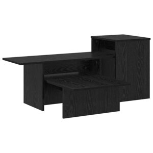 vidaXL Table console Chêne noir 91 5 x 35 x 38 5 cm Bois d'ingénierie