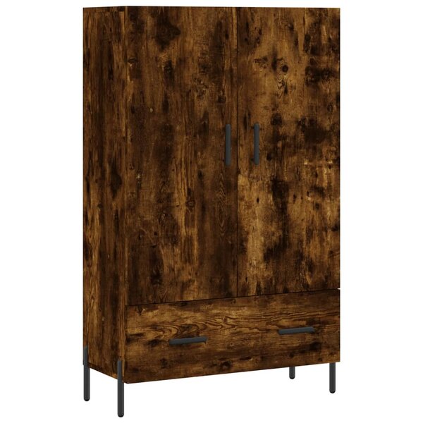 vidaXL Buffet haut chêne fumé 69 5x31x115 cm bois d'ingénierie