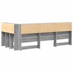 vidaXL Tête de lit de rangement Gris Sonoma 80 cm Bois d'ingénierie