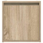 vidaXL Tables de chevet murales 2 Pièces chêne sonoma 38x34x40 cm