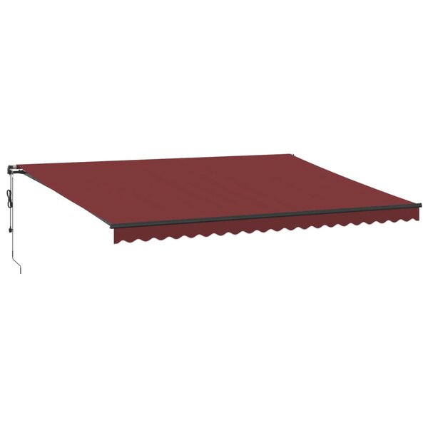 vidaXL Auvent rétractable automatique bordeaux 500x300 cm