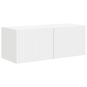 vidaXL Meuble TV mural Blanc 60 x 31 x 29.5 cm Bois d'ingénierie