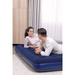 Bestway Lit gonflable floqué 203 x 183 x 22 cm 67004