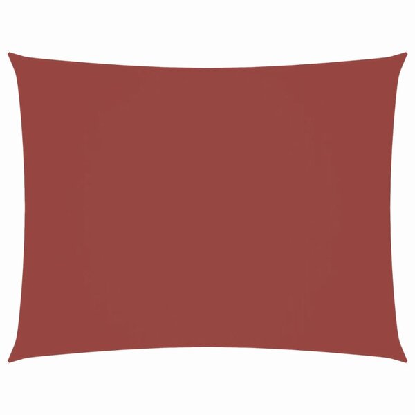 vidaXL Voile de parasol tissu oxford rectangulaire 2x3 5 m terre cuite