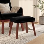 vidaXL Repose-pied Noir 45x29 5x35 cm Velours