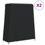 vidaXL Housses de table de ping-pong 2 Pièces 165x70x185 cm 420D