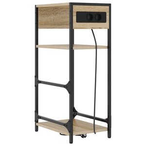 vidaXL Cabinet de chevet avec tiroir Chêne sonoma 40 x 27 x 76 cm