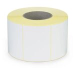 Étiquette papier blanc mat pour imprimante jet d'encre couleur 100 x 74 mm diamètre 76 mm (lot de 900)