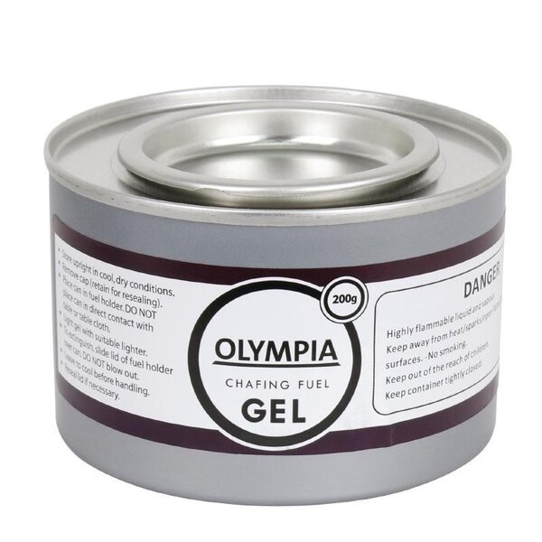 Gel combustible pour chaffing dish 2h - lot de 12 - olympia -  - acier
