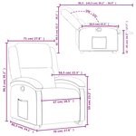 vidaXL Fauteuil inclinable Rose Velours