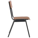 vidaXL Chaises à manger lot de 6 marron Contreplaqué