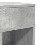 vidaXL Tables de chevet 2 Pièces avec tiroir gris béton 25x31x66 cm