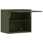 vidaXL Armoire murale pour garage Vert olive 60 x 40 x 53 cm
