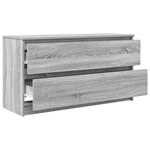 vidaXL Meuble TV sonoma gris 100x35x54 cm bois d'ingénierie