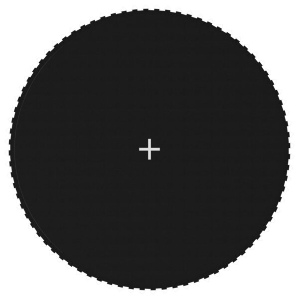 vidaXL Tapis de saut Tissu Noir pour trampoline rond de 4 27 m