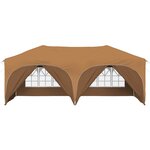 vidaXL Tente de fête pop-up 575 x 288 x 245 cm Beige Tissu Oxford
