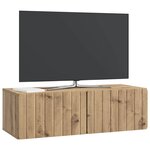 vidaXL Meuble TV mural 98 x 41 x 30 cm Chêne artisanal
