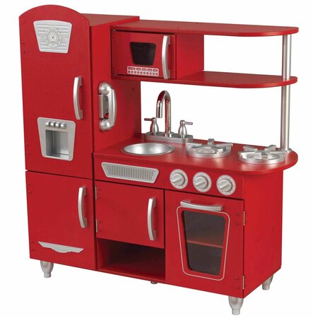 Kidkraft cuisine jouet vintage 83 8 x 34 3 x 90 8 cm rouge 53173 - La Poste