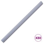 vidaXL Écrans d'intimité de jardin 4 Pièces PVC 35x0 19 m Gris clair mat
