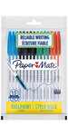 Paper mate 045 - 15 stylos bille avec capuchon - noir  bleu  rouge  vert - pointe moyenne 1.0mm - en sachet