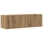 vidaXL Meubles TV muraux 4 Pièces chêne artisanal bois d'ingénierie