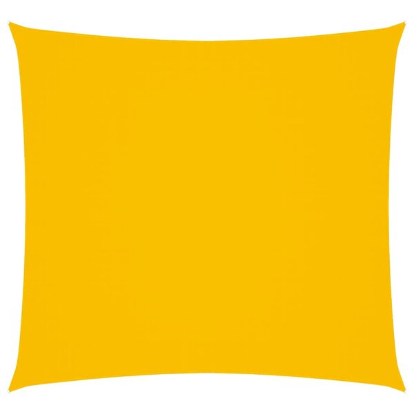 vidaXL Voile de parasol tissu oxford carré 3x3 m jaune