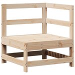 vidaXL Salon de jardin 3 Pièces bois de pin massif