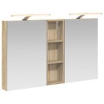 vidaXL Ensemble de Meubles de Salle de Bain 3 Pièces 100 x 10 5 x 60 5 cm