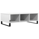 vidaXL Table basse blanc 104x60x35 cm bois d'ingénierie