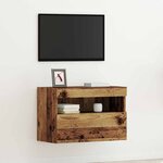 vidaXL Meuble TV mural Bois ancien 60 x 30 x 40 cm Bois d'ingénierie