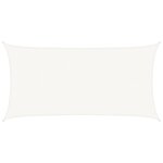 vidaXL Voile d'ombrage 160 g/m² Blanc 2 5x5 m PEHD