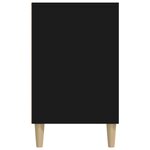 vidaXL Armoire à chaussures Noir 102x36x60 cm Bois d'ingénierie