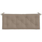 vidaXL Coussin de banc de jardin taupe 120x50x7 cm tissu oxford