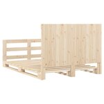 vidaXL Cadre de lit sans matelas avec tête de lit 160x200 cm