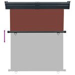 vidaXL Auvent latéral de balcon 145x250 cm Marron