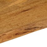 vidaXL Dessus de table 120x40x2 5 cm bord vivant bois massif manguier