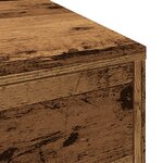 vidaXL Armoire de salle de bain étroite avec roulettes vieux bois