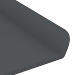 vidaXL Étagère flottante 2 Pièces Anthracite 40 x 8 5 x 2 5 cm Acier