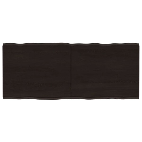 vidaXL Dessus de table bois massif traité bordure assortie