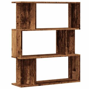vidaXL Bibliothèque vieux bois 80x24x96 cm bois d'ingénierie