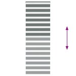 vidaXL Store zèbre gris foncé largeur du tissu 75 9 cm polyester