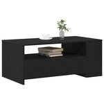 vidaXL Table basse Chêne noir 102 x 55 x 43 5 cm Bois d'ingénierie