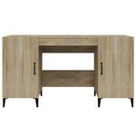 vidaXL Bureau Chêne sonoma 140x50x75 cm Bois d'ingénierie