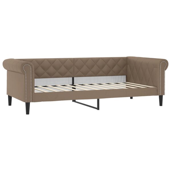 vidaXL Lit de jour cappuccino 100x200 cm similicuir