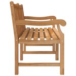 vidaXL Banc de jardin 150 cm bois de teck massif
