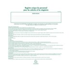 Registre 27x32cm - Registre unique du personnel (salariés et stagiaires) - 100 pages EXACOMPTA