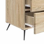 vidaXL Cabinet de chevet avec tiroir Chêne Sonoma 43 x 41 x 66 5 cm