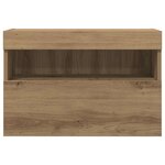 vidaXL Meuble TV mural Montage mural chêne artisanal 60 x 30 x 40 cm