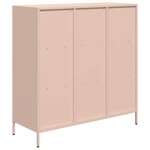 vidaXL Buffet haut rose 101 5x39x103 5 cm acier