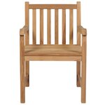 vidaXL Chaises de jardin lot de 2 avec coussins bordeaux Teck massif